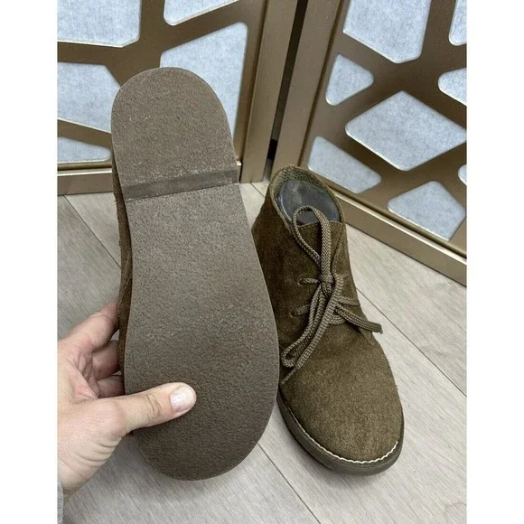 J CREW CREWCUTS Calvert BIG BOYS SUEDE LEATHER DRESS BOOTS SHOES KIDS k 6 - Picture 5 of 6